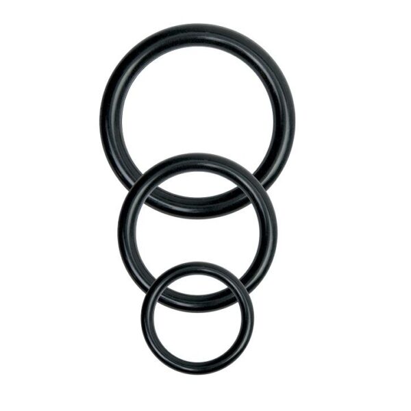 Basix Rubber Works Universal — Strap-On Harness, 3 Silicone Rings — Non-Vibrating Harnesses — view 2