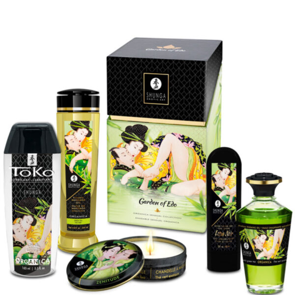 Shunga Edo Garden Organic Collection — Gift Set — Massage Kits & Gift Sets