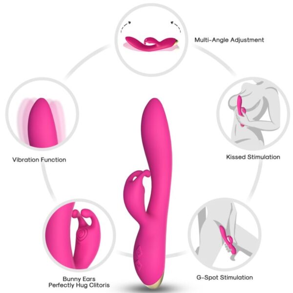 Armony Bonnie — Rabbit Vibrator, Rechargeable, Fuchsia — Rabbit Vibrators — view 6
