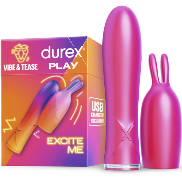 Durex Vibe and Tease — Rabbit Vibrator, Rechargeable — Rabbit Vibrators