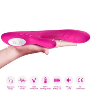 Armony Spark — Rabbit Vibrator, Heated, Fuchsia — Rabbit Vibrators — view 4