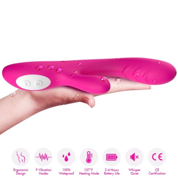 Armony Spark — Rabbit Vibrator, Heated, Fuchsia — Rabbit Vibrators — view 4