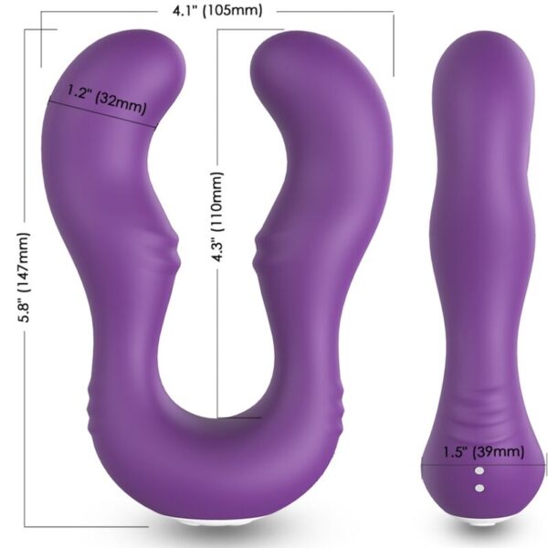 Armony Seraph — Couples Vibrator, Remote Control, Purple — view 5