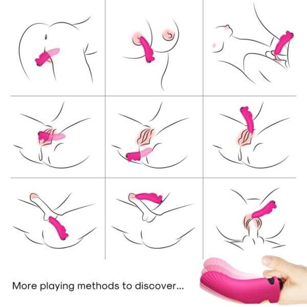 Armony Aurora — Finger Vibrator, Rechargeable, Fuchsia — Finger Vibrators — view 2