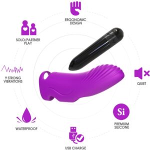 Armony Aurora — Finger Vibrator, Rechargeable, Purple — Finger Vibrators — view 3