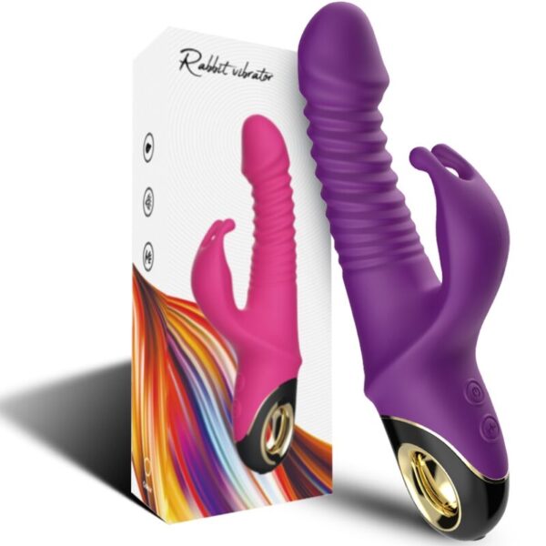 Armony Zing — Thrusting Vibrator, Rechargeable, Purple — Rabbit Vibrators — view 5
