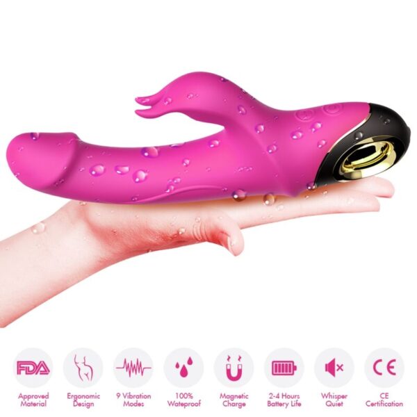 Armony Meteror — Rabbit Vibrator, Rechargeable, Fuchsia — Rabbit Vibrators — view 2