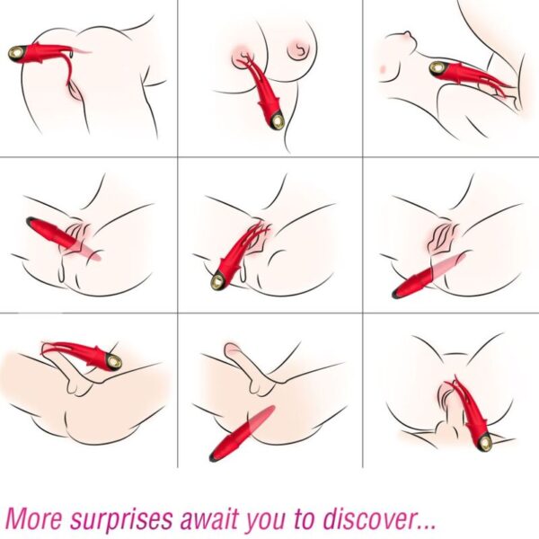 Armony Shadow — Clitoral Vibrator, Rechargeable, Red — Clitoral Stimulators — view 2
