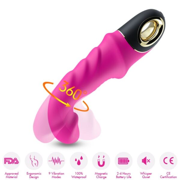 Armony Joyblade — Realistic Vibrator, Rechargeable, Fuchsia — Realistic Vibrators — view 4