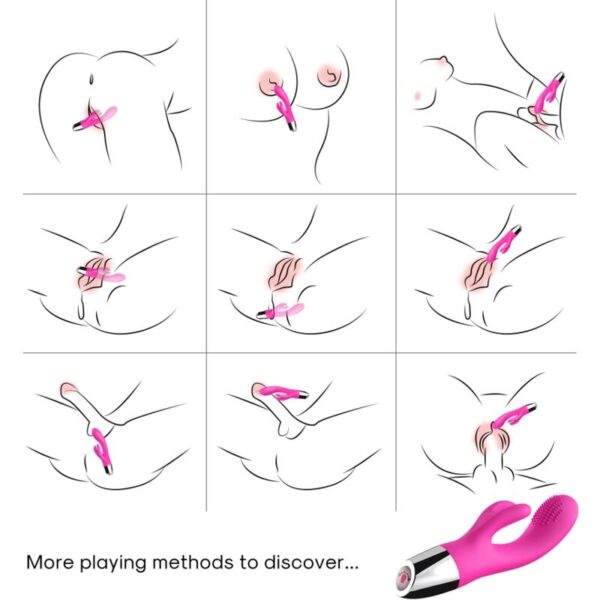Armony — Rabbit Vibrator, Rechargeable, Fuchsia — Rabbit Vibrators — view 4