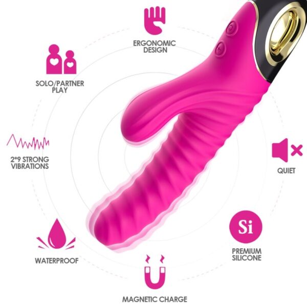 Armony Eternity — Rabbit Vibrator, Rechargeable, Fuchsia — Rabbit Vibrators — view 3