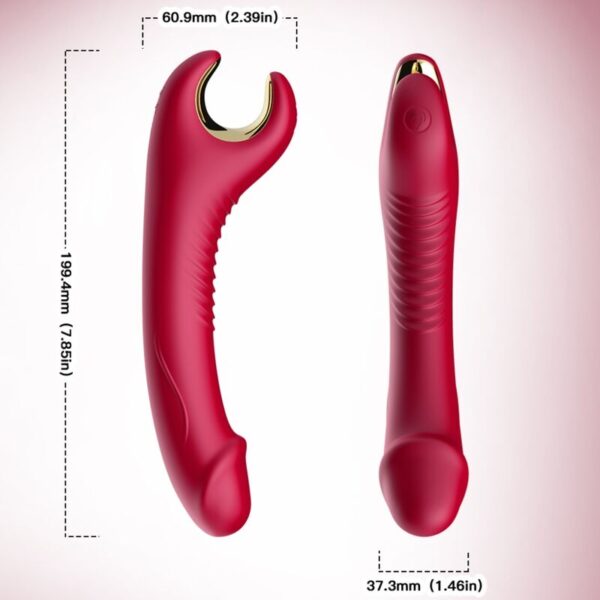 Armony Prince — Rotating Vibrator, Rechargeable, Red — Rotating Vibrators — view 3