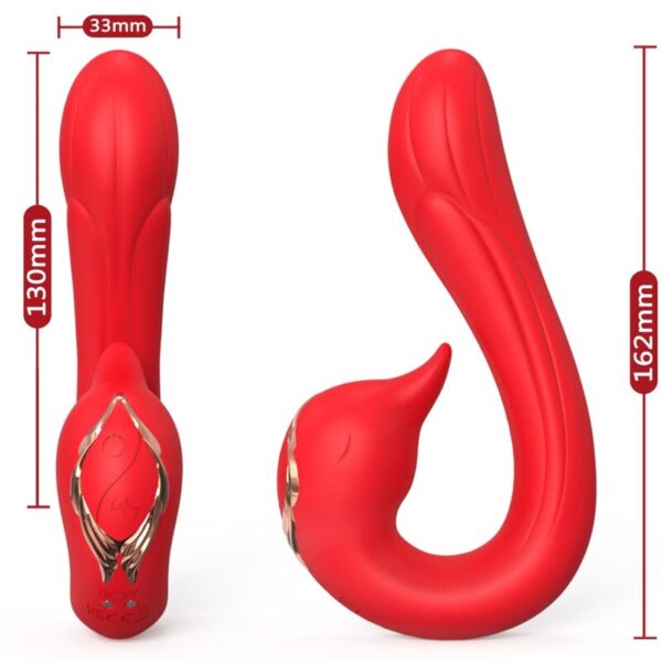 Armony Delfin — Tongue Vibrator, Heated, Red — Clitoral Vibrators — view 3