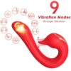 Armony Delfin — Tongue Vibrator, Heated, Red — Clitoral Vibrators
