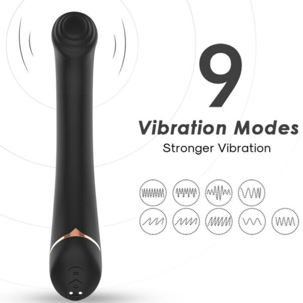 Armony Flat Head — Vibrator, Rechargeable, Black — Classic Vibrators