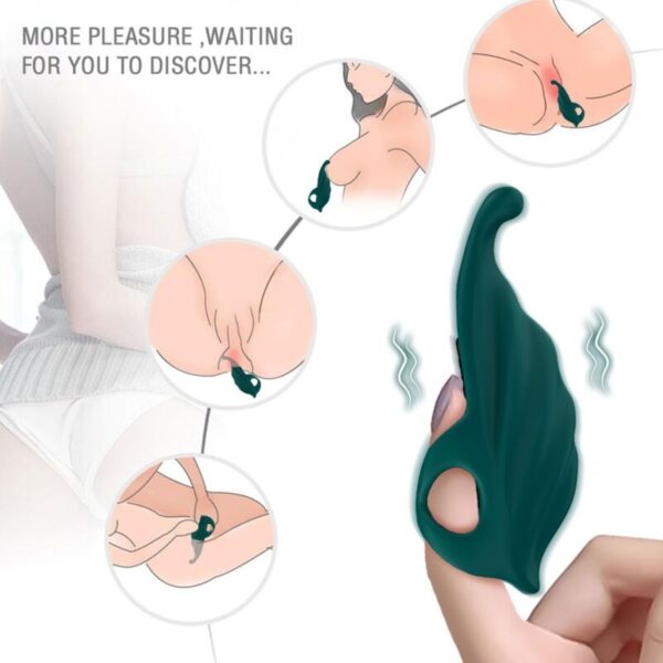 Armony Eco — Finger Vibrator, Rechargeable, Green — Clitoral Stimulators