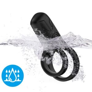 Armony Double — Vibrating Cock Ring, Black — Cock Rings — view 2