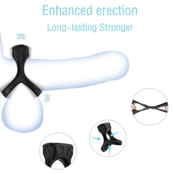 Armony Multiposition — Vibrating Cock Ring, Black — Cock Rings — view 2