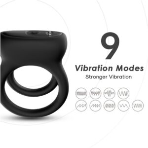 Armony Smooth — Vibrating Cock Ring, Black — Cock Rings — view 4