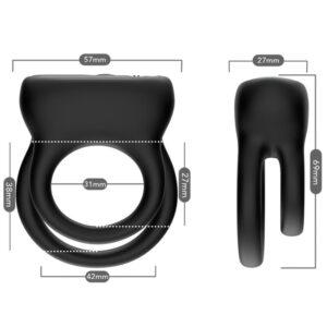 Armony Smooth — Vibrating Cock Ring, Black — Cock Rings — view 3