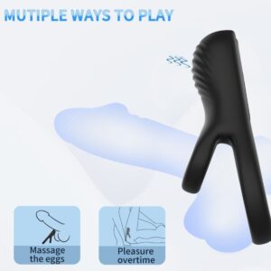 Armony Ribbed — Vibrating Cock Ring, Black — Cock Rings — view 4