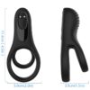 Armony Ribbed — Vibrating Cock Ring, Black — Cock Rings