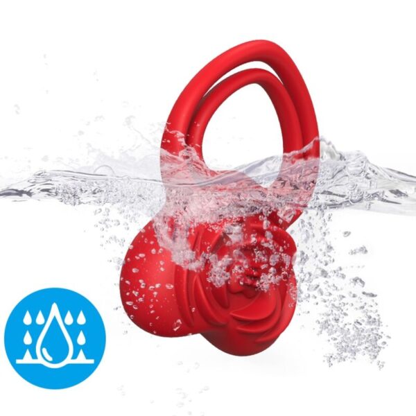 Armony Heart — Vibrating Cock Ring, Red — Cock Rings — view 4