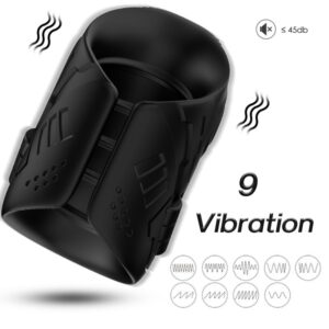 Armony — Vibrating Masturbator Sleeve Black — Vibrating Textured Sleeves