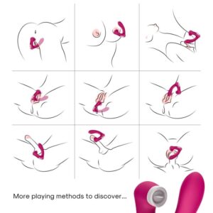 Armony Secretkiss — Tongue Vibrator, Rechargeable, Fuchsia — Clitoral Stimulators — view 2