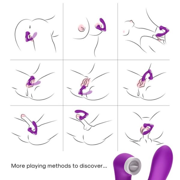 Armony Secretkiss — Tongue Vibrator, Rechargeable, Purple — Clitoral Stimulators — view 4