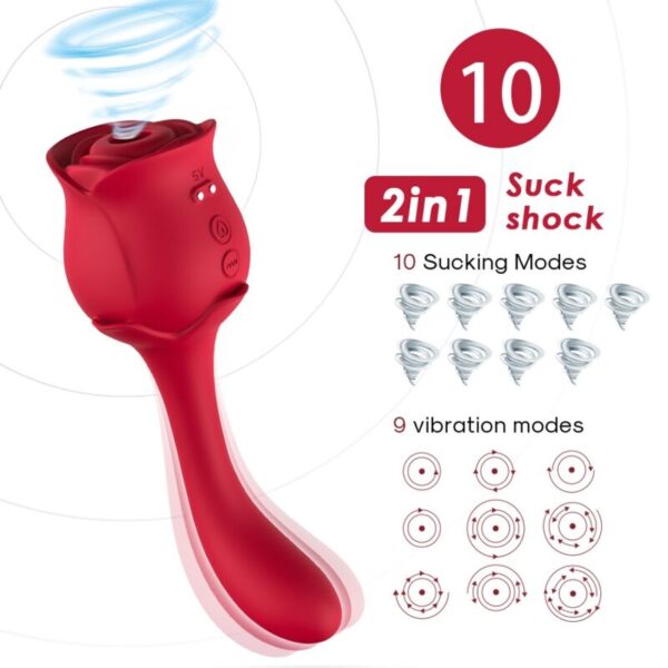 Armony Roselover — Clit Sucker, Rechargeable, Red — Clitoral Stimulators — view 3