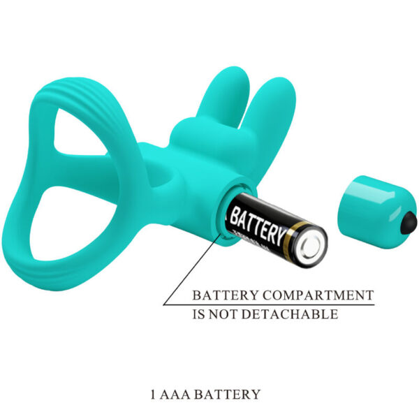 Pretty Love Dante — Vibrating Cock Ring, Green — Cock Rings — view 2