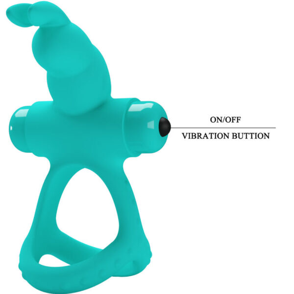 Pretty Love Figgy — Vibrating Cock Ring, Green — Cock Rings — view 6