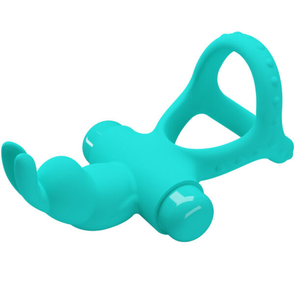 Pretty Love Figgy — Vibrating Cock Ring, Green — Cock Rings — view 5