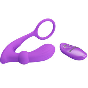Pretty Love Warren — Cock Ring, Vibrating Butt Plug, Violet — Cock Rings — view 2