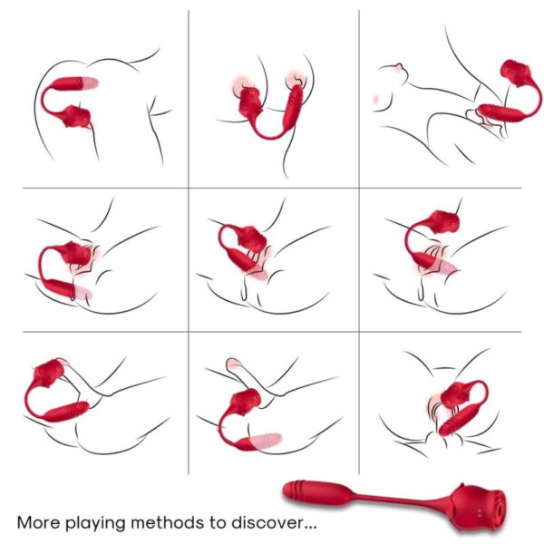 Armony Roseknight — Clit Sucker, Rechargeable, Red — Clitoral Stimulators — view 5