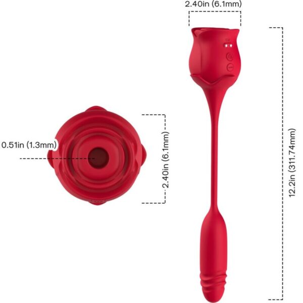 Armony Roseknight — Clit Sucker, Rechargeable, Red — Clitoral Stimulators — view 4