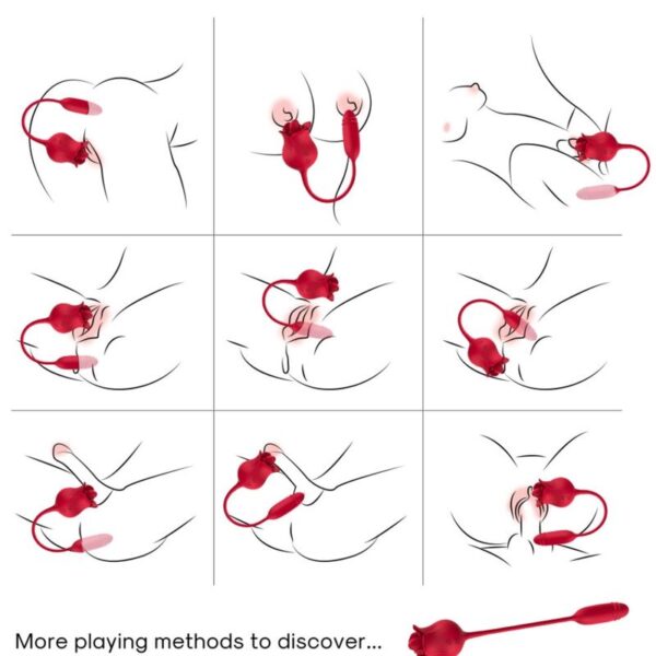 Armony Roselip — Tongue Vibrator, Rechargeable, Red — Clitoral Stimulators — view 5