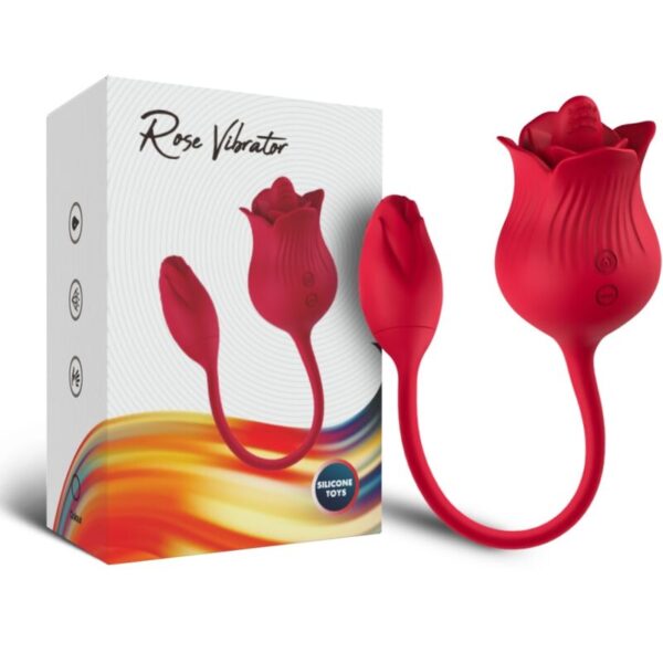 Armony Rose with Tail — Clitoral Vibrator, Rechargeable, Red — Clitoral Stimulators — view 3