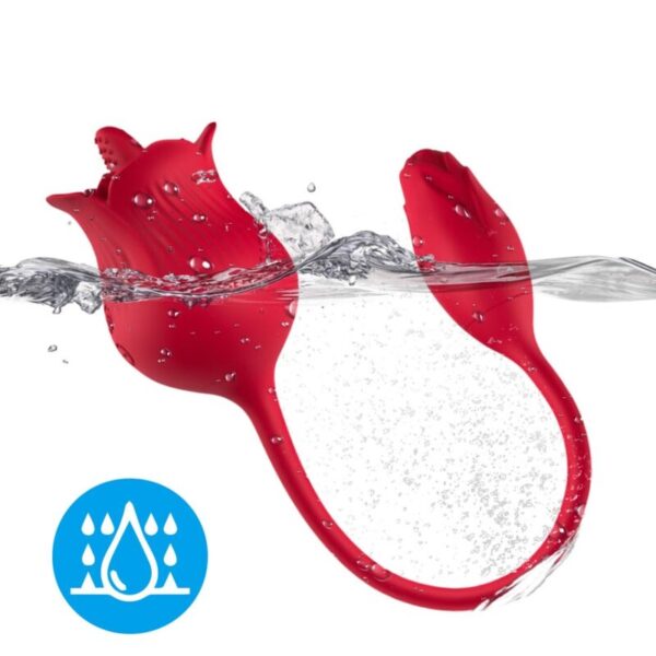 Armony Rose with Tail — Clitoral Vibrator, Rechargeable, Red — Clitoral Stimulators — view 4
