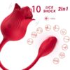 Armony Rose with Tail — Clitoral Vibrator, Rechargeable, Red — Clitoral Stimulators