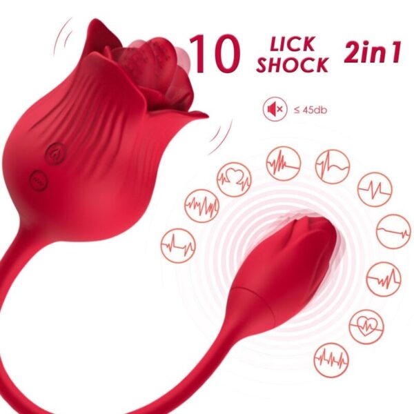 Armony Rose with Tail — Clitoral Vibrator, Rechargeable, Red — Clitoral Stimulators