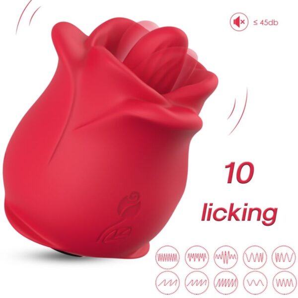 Armony Rose — Tongue Vibrator, Rechargeable, Red — Clitoral Stimulators
