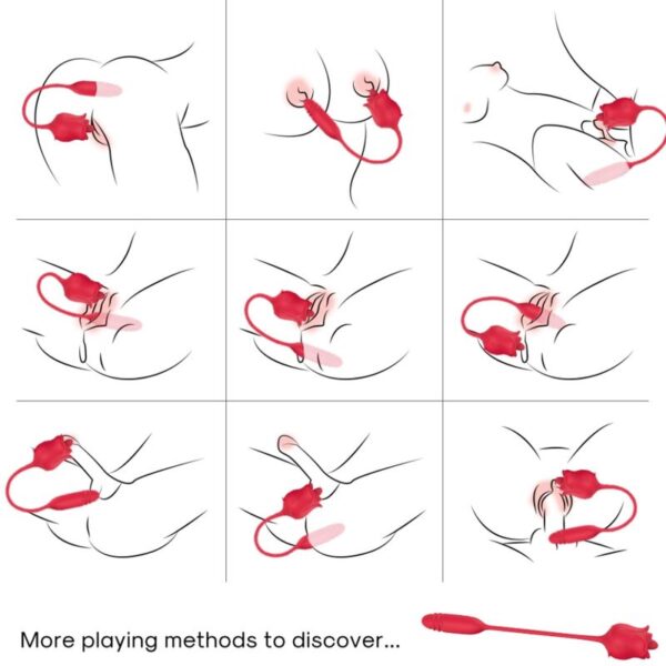 Armony Rose 3-in-1 — Clit Sucker, Rechargeable, Red — Clitoral Stimulators — view 5
