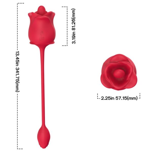 Armony Rose 2-in-1 — Clit Sucker, Rechargeable, Red — Clitoral Stimulators — view 4