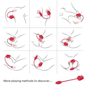 Armony Rose 2-in-1 — Clit Sucker, Rechargeable, Red — Clitoral Stimulators — view 2
