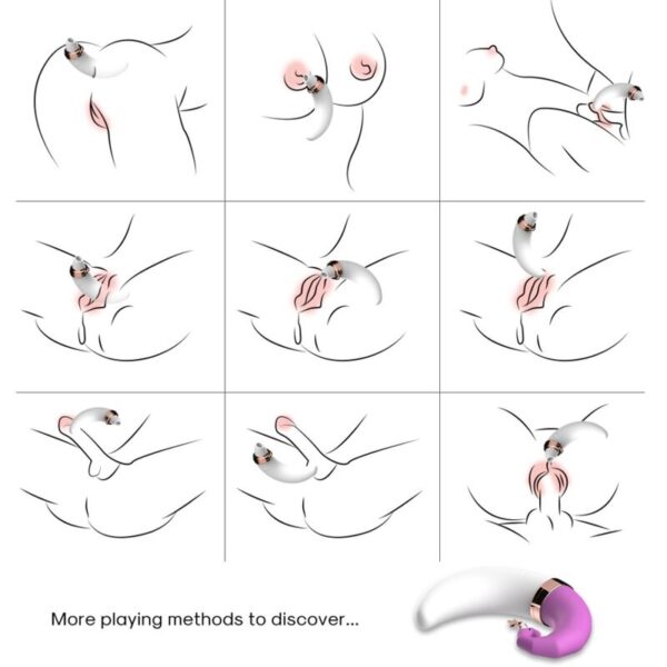 Armony Sweetmoon — Clit Sucker, Rechargeable, White and Pink — Clitoral Stimulators — view 4