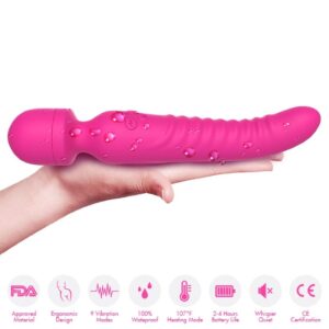 Armony Mission — Wand Massager, Heated, Fuchsia — Clitoral Stimulators — view 2