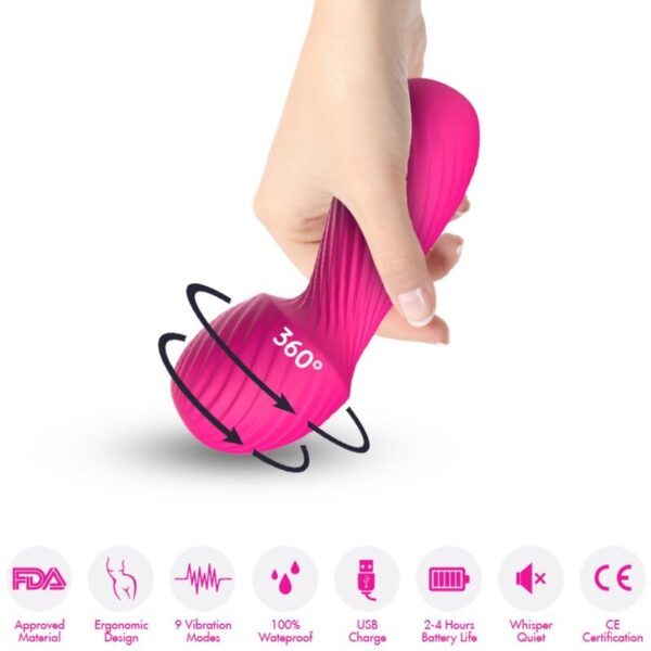 Armony Dazzle Small — Personal Massager, Fuchsia — Clitoral Stimulators — view 2
