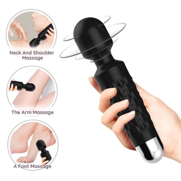 Armony Postman — Wand Massager, Black — Clitoral Stimulators